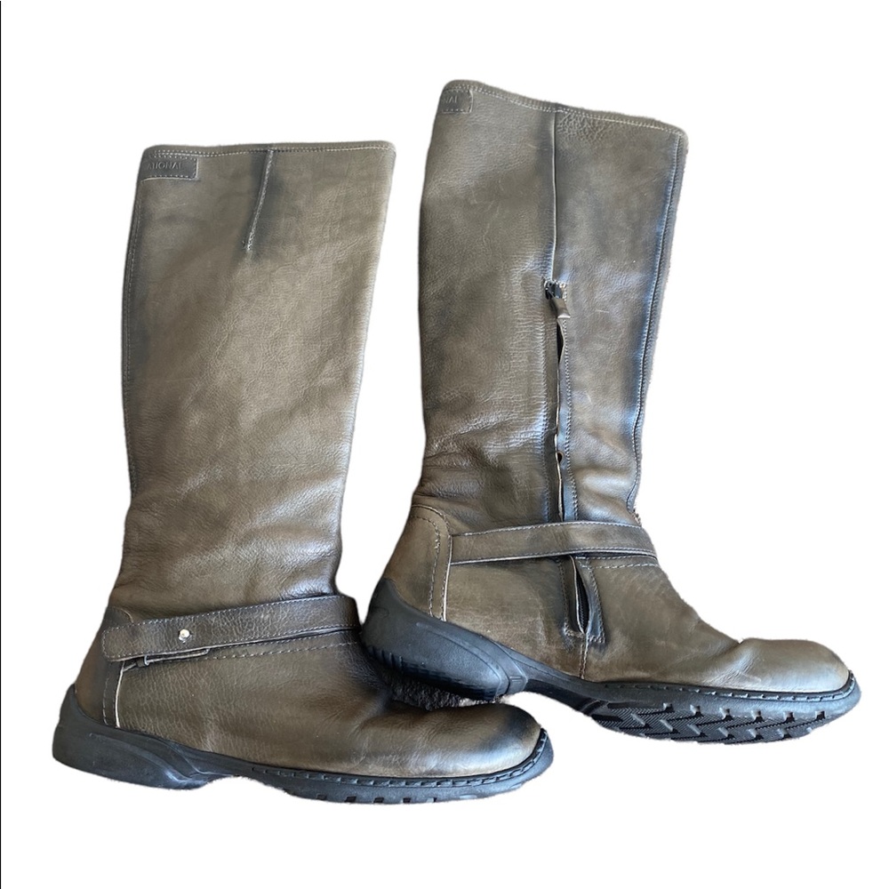COSTUME NATIONAL Brown Leather Riding Boots - Picture 11 of 16